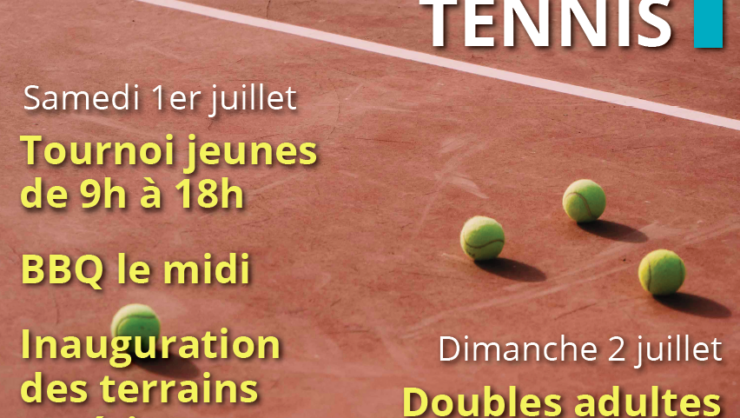Fête du tennis – Samedi 1er et dimanche 2 juillet
